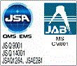 登録（日本規格協会）　ISO9001／ISO14001 認証取得